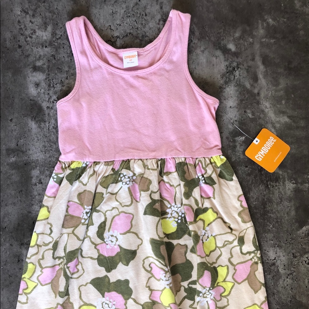 Gymboree 4T Pink and Floral Summer Dress